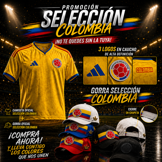 COMBO CAMISETA + GORRA SELECCION 50% OFF HOY