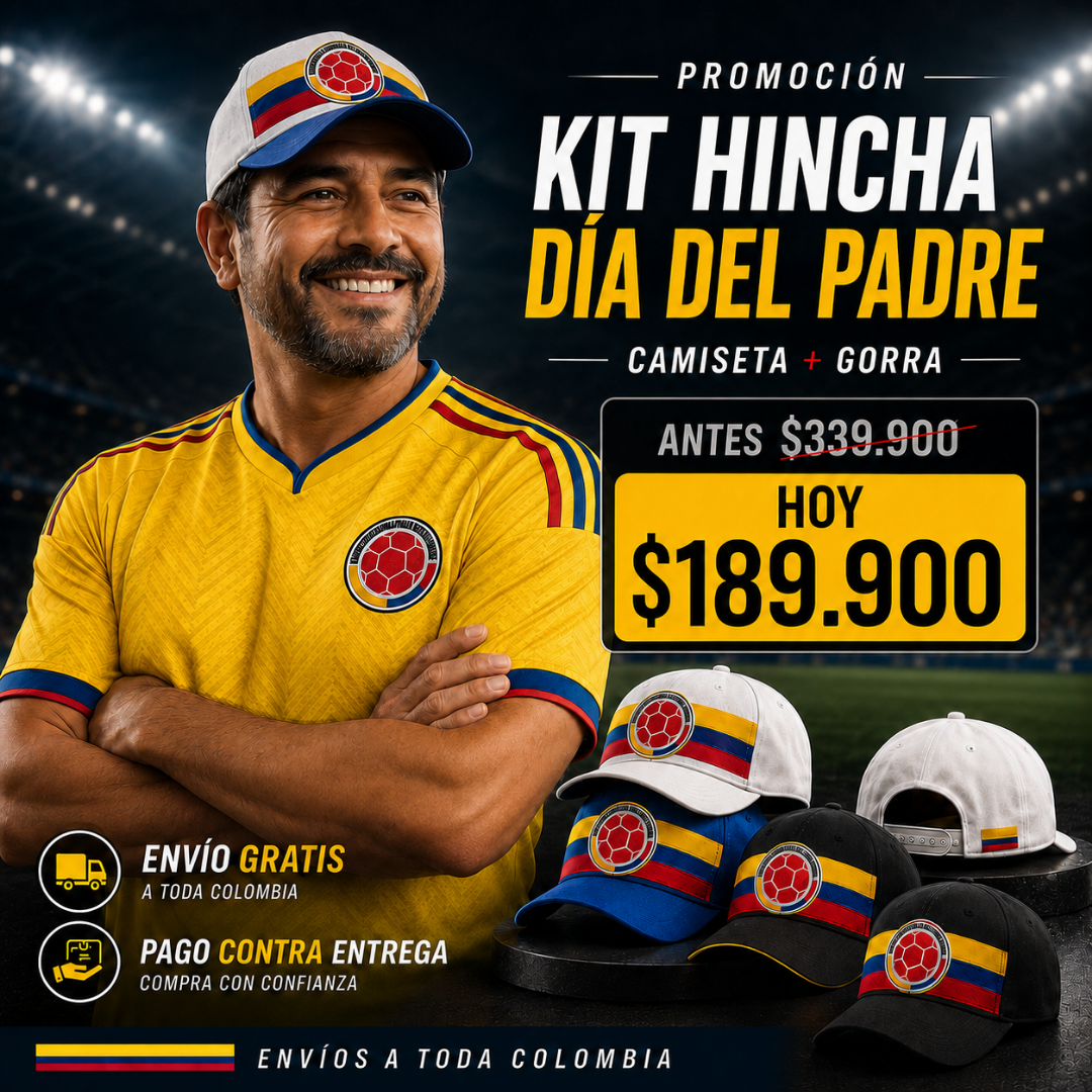 COMBO CAMISETA + GORRA SELECCION 50% OFF HOY